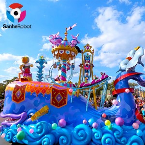 Colorful Freewheeler Amument Parade Float For Theme Park For Sale