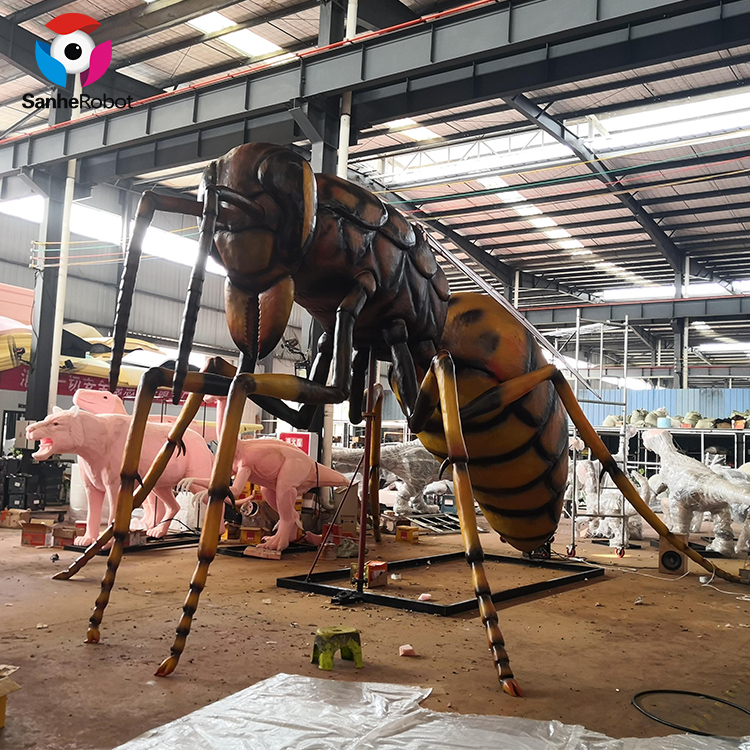 China Wholesale Animal Molds Manufacturers Suppliers - Outdoor Playground Statue Large Robot Animatronic Insect giant bee model for sale  – Sanhe