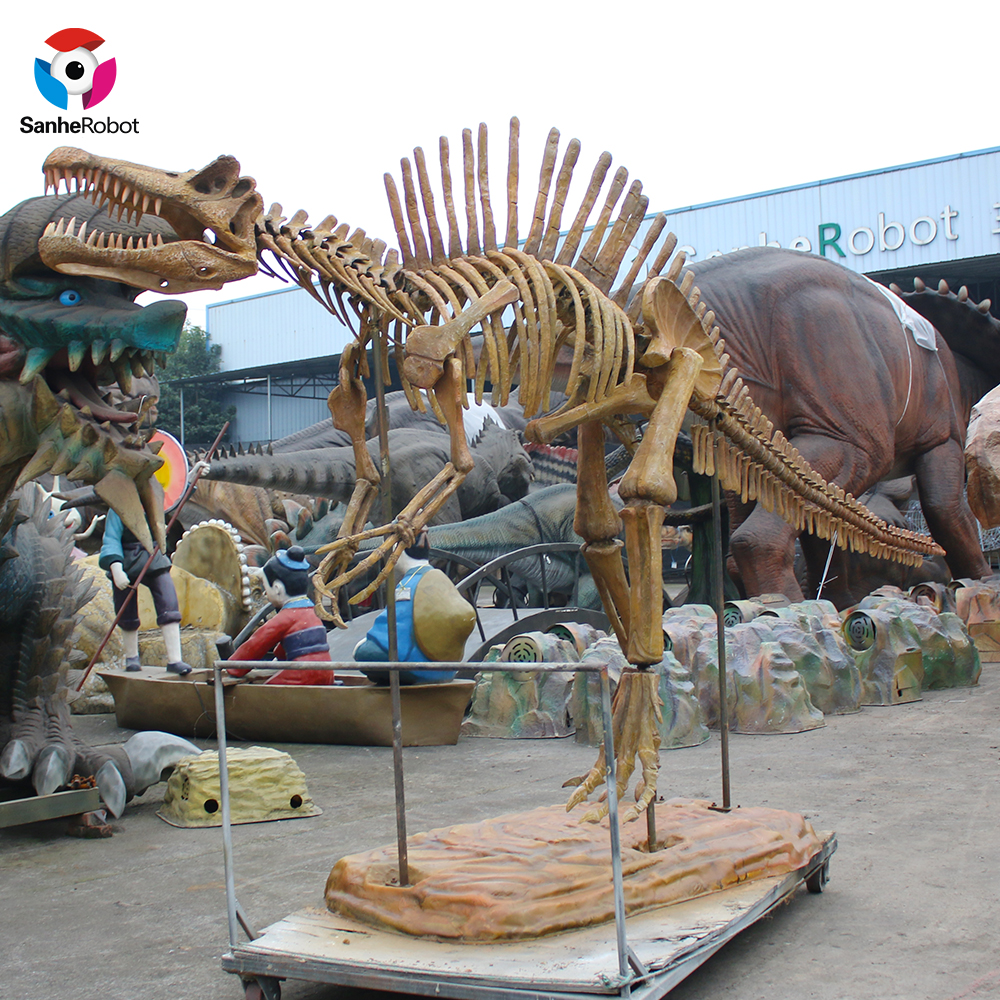China Wholesale Animtronic For Sale Factory Quotes - Life Size Artificial Fossil Dinosaur Skeleton Model  – Sanhe