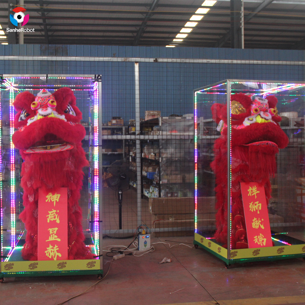 China Wholesale Moon Lantern Festival Manufacturers Suppliers - Attractive traditional chinese animatronic lion  lantern for celebrating events  – Sanhe