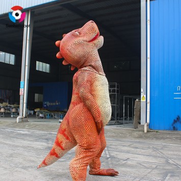 Dharka Dinosaur 3D Halloween Dharka Dinosaur Mascot Costume ee Qurxinta Halloween