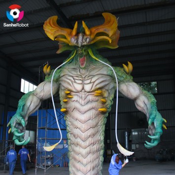 Grande statue de monstre animatronique simulée en taille réelle à vendre