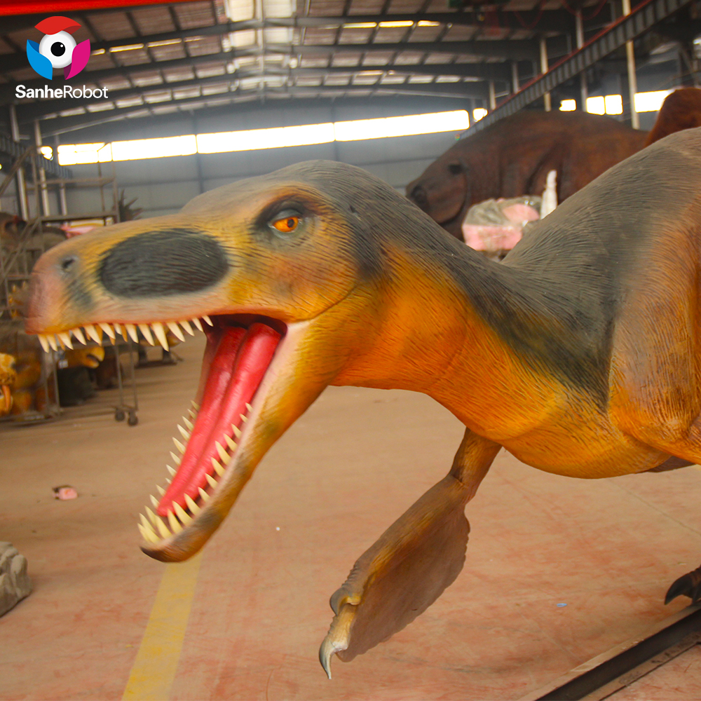 China Wholesale Behemoth Stone Dinosaur Gate Factories Pricelist - Life size robotic animatronic dinosaur Achillobator for sale  – Sanhe