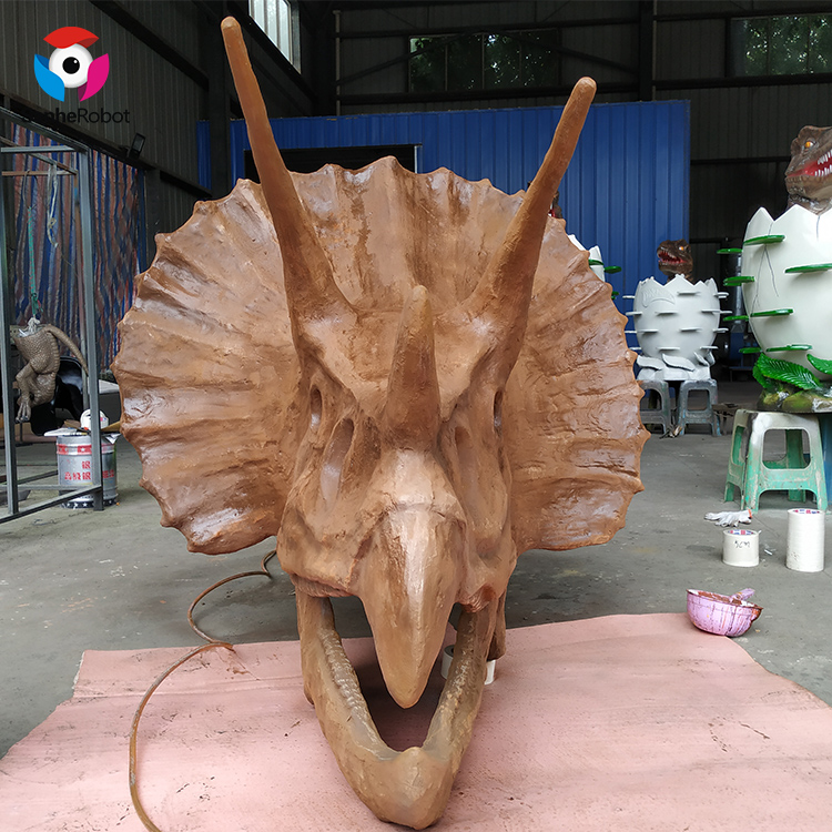 China Wholesale Parade Float Fringe Factory Quotes - Museum varies materials available Real size dinosaur head fossil  – Sanhe detail pictures