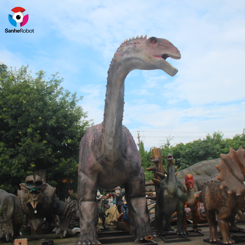 China Wholesale Dinosaur Chair For Kids Quotes Pricelist - Large animatronic dinosaur life size Massospodylus model for theme park  – Sanhe detail pictures