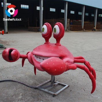 Outdoor Playground Life Size Animatronic Crab Model