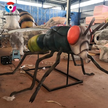 Exhibition Animatronic Lifelike Robot Insect Fly model for sale