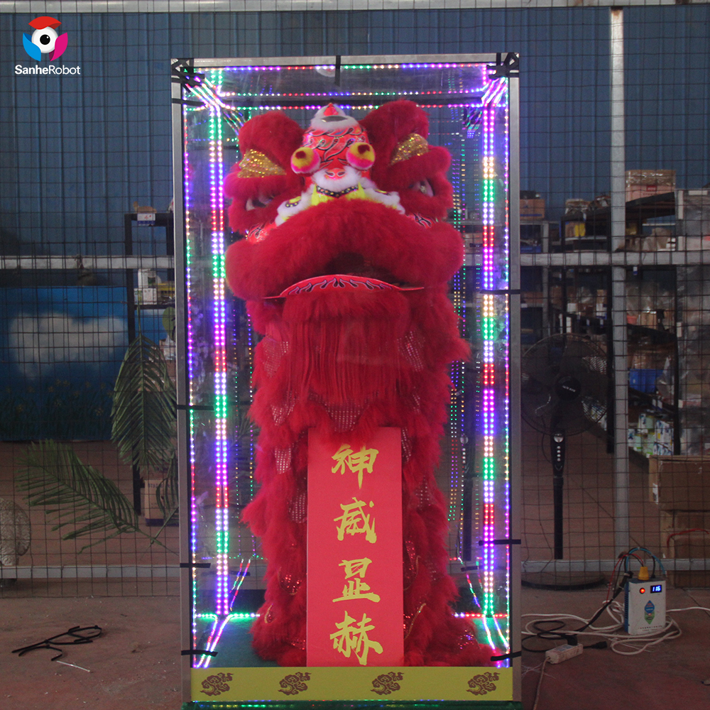 China Wholesale Flying Lantern Festival Factories Pricelist - Attractive traditional chinese animatronic lion  lantern for celebrating events  – Sanhe