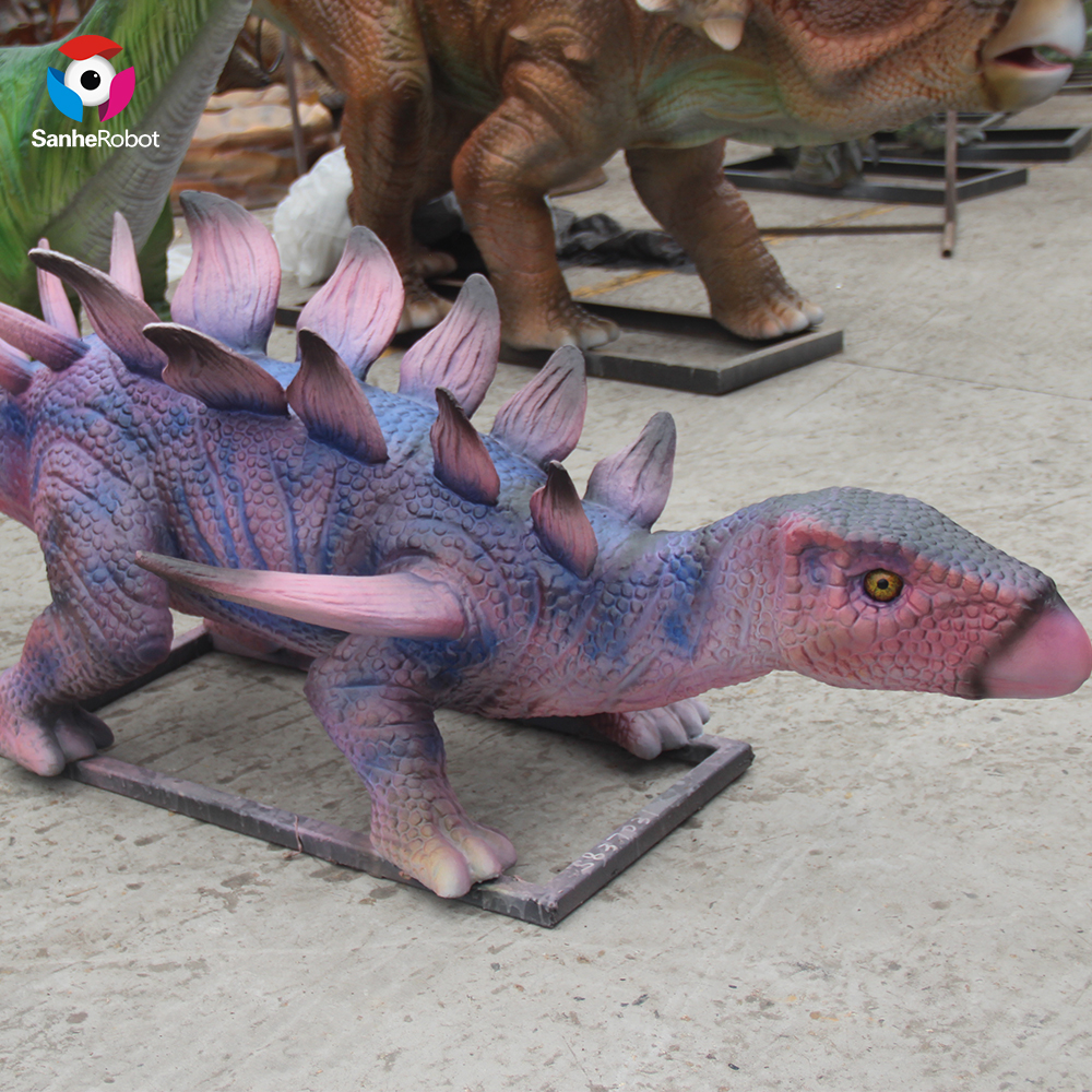 China Wholesale Small Animal Sculptures Factories Pricelist - Artificial Small Static Rubber Dinosaur For Sale  – Sanhe detail pictures