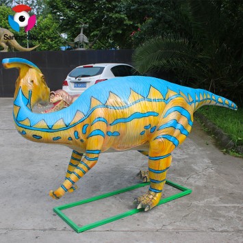 Outdoor Amusement Park Simulated Fiberglass Dinosaur