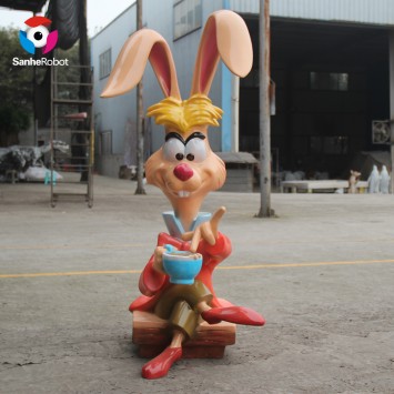 OEM Factory Customized 3D Cartoon Rabbit Figure