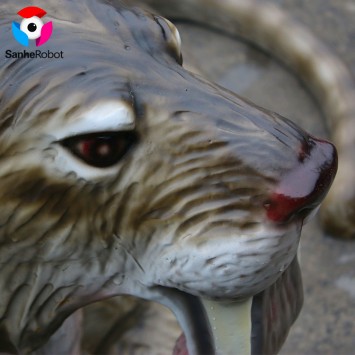 Park decor animals fiberglass saber-toothed tiger sculpture