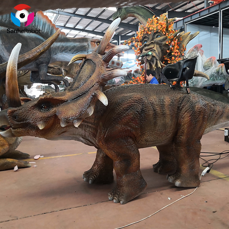 Kids amusement park product ride on realist robot dinosaur electric walking dinosaur sale Featured Image