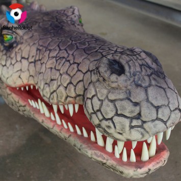 Theme Park Life Size Animatronic Waterproof Crocodile Model For Sale
