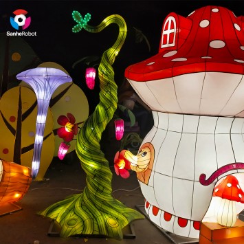 Traditional Chinese silk lanterns custom lantern from Zigong professional factory