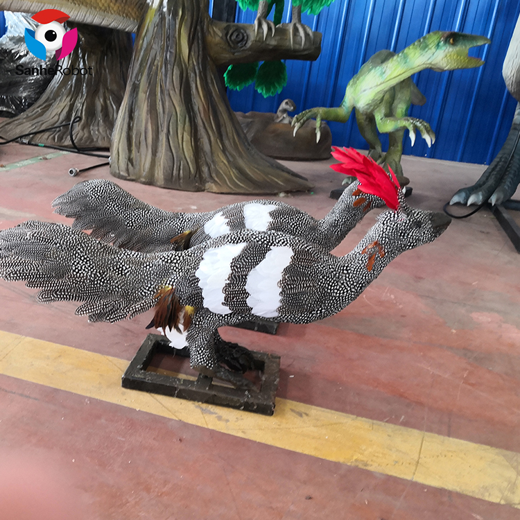 China Wholesale Huge Prehistoric Animals Factory Quotes - Animal park props alive bird realistic artificial static animal bird model with real fur for display  – Sanhe