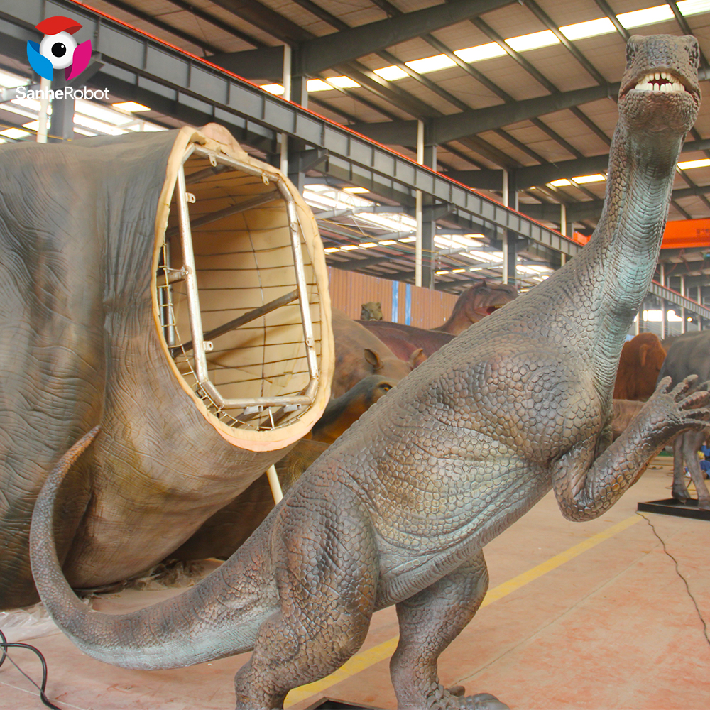 China Wholesale Dinosaur Park For Kids Quotes Pricelist - Dinosaur park decor props high quality simulation animatronic dinosaur Massospondylus for display  – Sanhe detail pictures