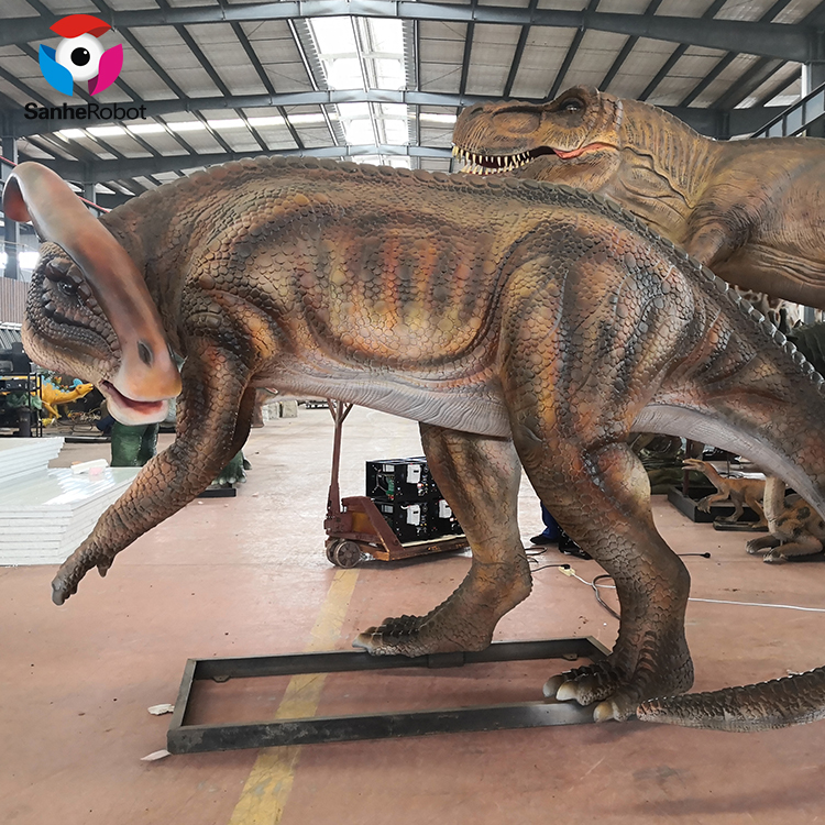 China Wholesale Dinosaurs State Park Manufacturers Suppliers - Realistic dinosaur simulation mechanical Parasaurolophus dinosaurios model for sale  – Sanhe detail pictures