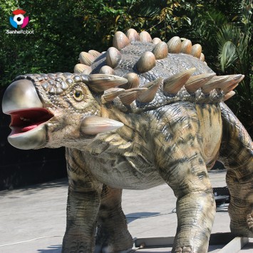 High quality animatronic ankylosaur dinosaur for dinosaur park