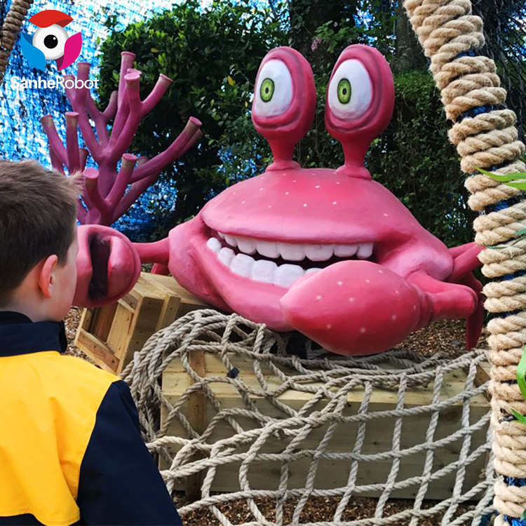 China Wholesale Smartest Marine Animal Manufacturers Suppliers - Outdoor Playground Life Size Animatronic Crab Model  – Sanhe