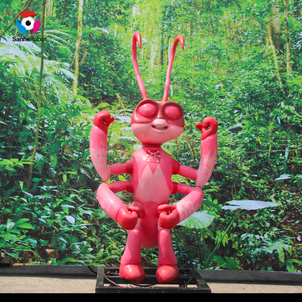 China Wholesale Animatronic Animal Manufacturers Suppliers - Colorful Large Animatronic Simulation Cartoon Insect Model  – Sanhe