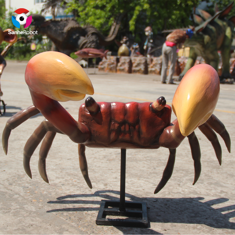 China Wholesale Metal Leaf Sculpture Factories Pricelist - Custom Small Size Crab Statue  – Sanhe detail pictures