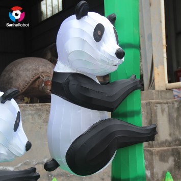 Scene Lantern Panda and Bamboo Lantern for Outdoor Decoration