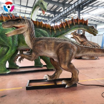 Dinopark entertainment equipment life size robotic animatronic raptor realistic dinosaur model