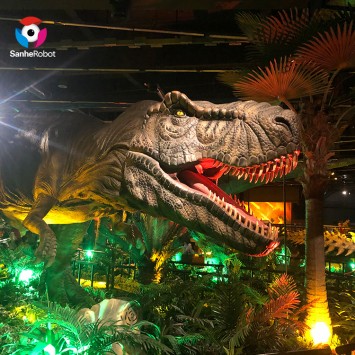 د خورا مشهور فستیوال سینګار روبوټیک T-rex ډیناسور