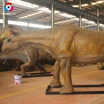 Simulering Animal animatronic djur i naturlig storlek Paraceratherium till salu