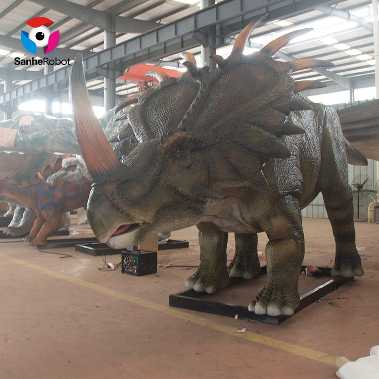 China Wholesale Walking Dinosaur Costume Factories Pricelist - Life Size Mechanical  realistic robotic dinosaur model for sale  – Sanhe Featured Image