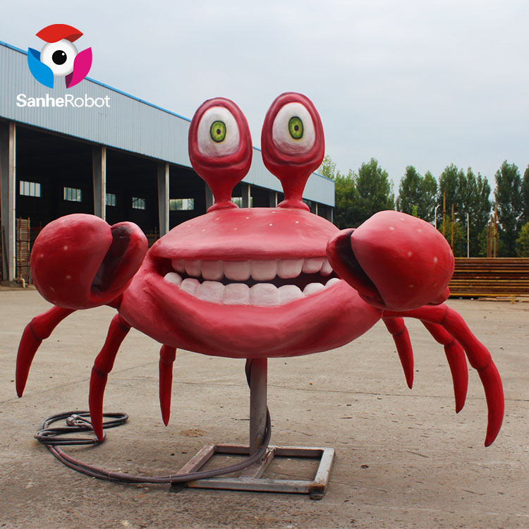 China Wholesale Smartest Marine Animal Manufacturers Suppliers - Outdoor Playground Life Size Animatronic Crab Model  – Sanhe
