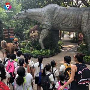 Népszerű szimulációs állat Nagy orrszarvú bemutató a vidámparkban