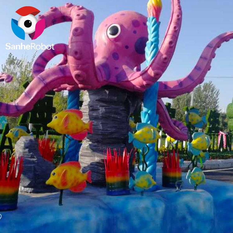 Animatronics Animated hand carved octopus parade floats Decoration Featured Image