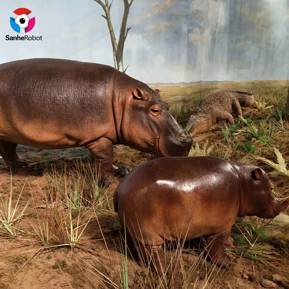 Amusement Park Customized Simulation Animatronic Animal Hippo Featured Image