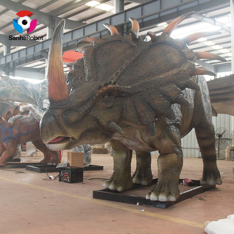 China Wholesale Walking Dinosaur Costume Factories Pricelist - Life Size Mechanical  realistic robotic dinosaur model for sale  – Sanhe