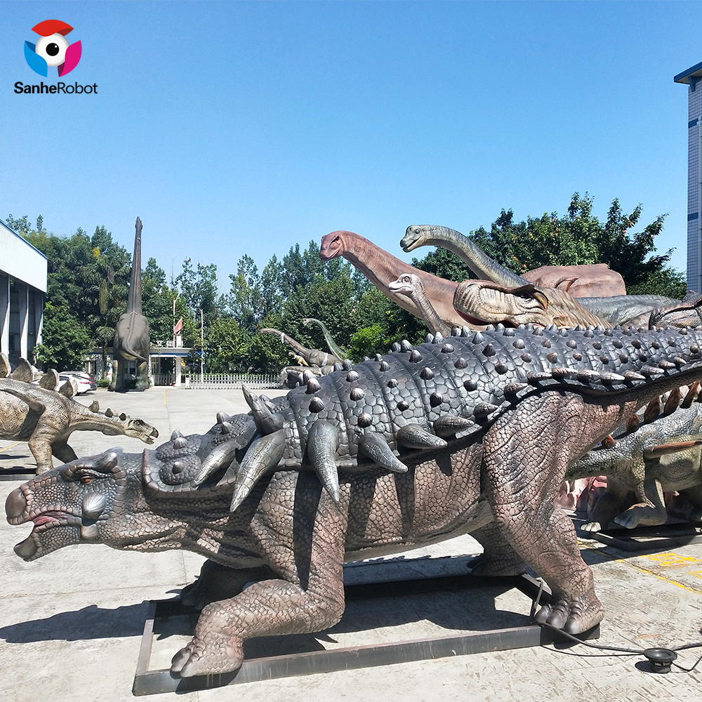 China Wholesale Metal Dinosaur Gate Quotes Pricelist - Other amusement park products hot sale Sanhe works animated moving dinosaur Panoplosaurus model  – Sanhe