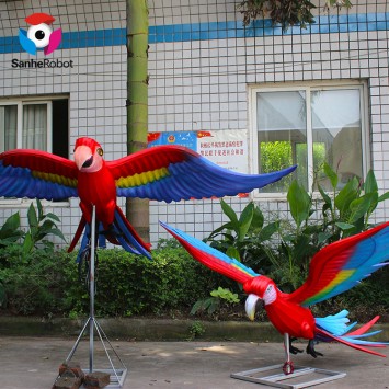Wholesale Custom Size Outdoor Decoration Designing Bird Parrot Lantern