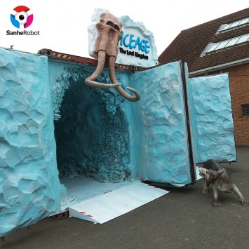 Cueva de hielo realista que modela otros productos del parque de atracciones para la decoración al aire libre