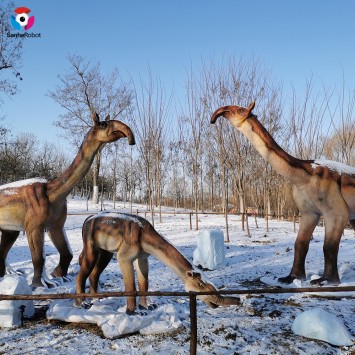 Prehistoric animals life size animatronic animals Macrauchenia patagonica for park