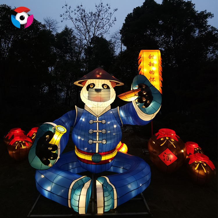 China Wholesale Lantern Festival Domain Manufacturers Suppliers - Decorative fabric silk chinese outdoor lantern festival  – Sanhe detail pictures