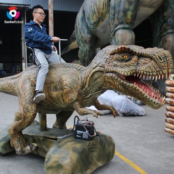 ใบรับรอง ISO Happy Ride on Toy Dinosaur Safty Trailer เบาะนั่งสนุก