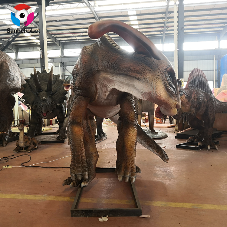 China Wholesale Dinosaurs State Park Manufacturers Suppliers - Realistic dinosaur simulation mechanical Parasaurolophus dinosaurios model for sale  – Sanhe Featured Image