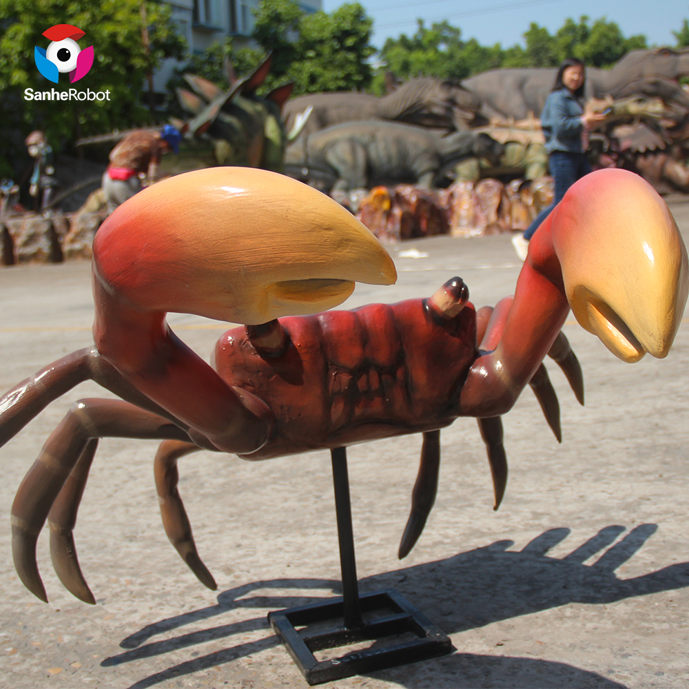 China Wholesale Metal Leaf Sculpture Factories Pricelist - Custom Small Size Crab Statue  – Sanhe detail pictures