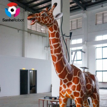 Life Size Giraffe Statue Animatronic Animals for Sale