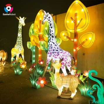 Chinese Lantern Silk Festival Outdoor Lantern Decoration Decor Lantern