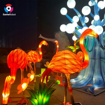 Chinese Lantern Silk Festival Outdoor Lantern Dekorasyon nga Lantern