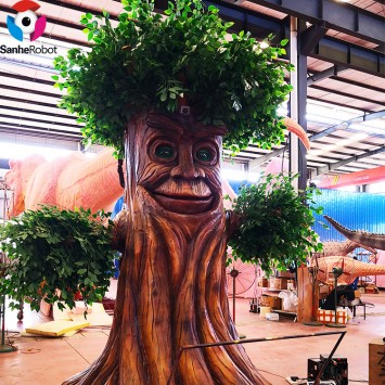 Amusement Park Decorative Robotic Funny Talking Tree Animatronic Cartoon Talking Tree for sale