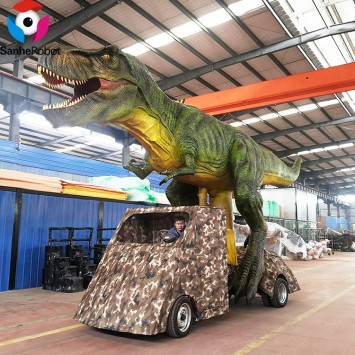 Performance T rex AnimatronicRealistic Animatronic Dinosaur Car  Amusement Park  Equipment Rides for sale
