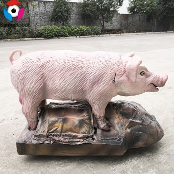 Decoração com tema animal artificial controle remoto animatrônico animal animal ambulante porco